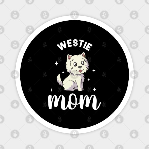 Westie Mom - West Highland Terrier Magnet by Modern Medieval Design